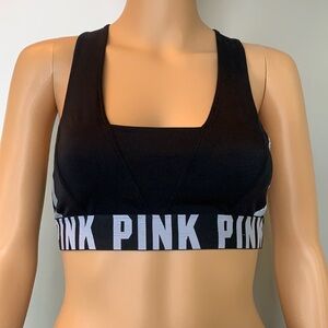 Pink Victoria’s Secret sports bra